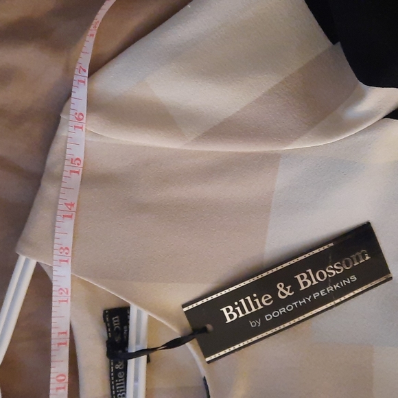 Dorothy Perkins geometric neutral colour shift dress size 10 - Picture 7 of 7